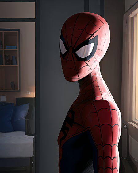 3978523989-581396678-spiderverse style, 1boy, male focus, solo, spider web print, superhero, bodysuit, mask, red bodysuit, upper body, silk, spider w.png